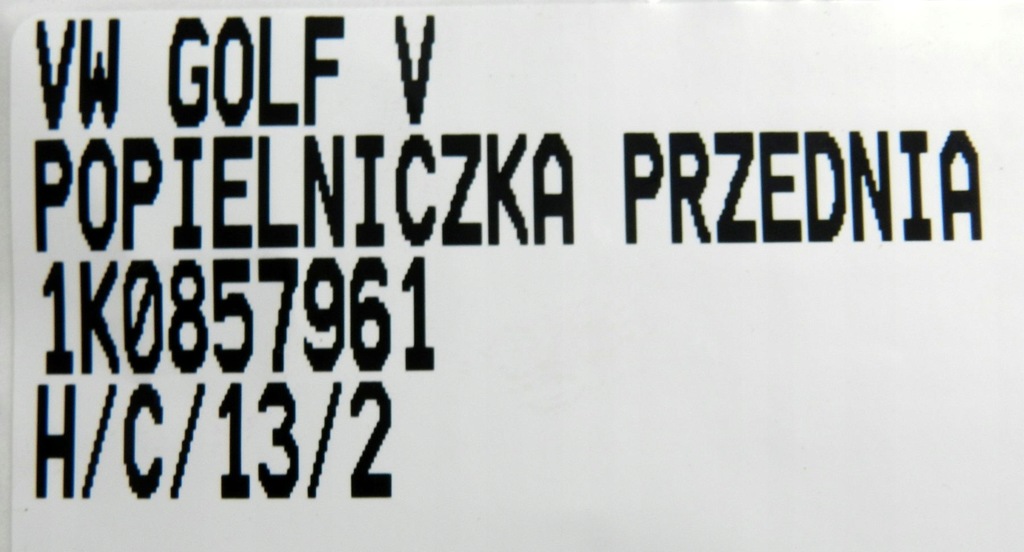 фото №5, Vw golf v jetta пепельница бардачок 1k0857961