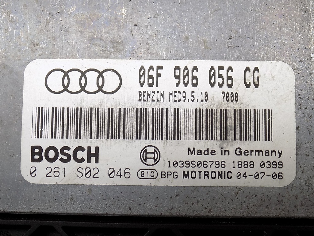 фото №4, Бортовий комп'ютер - audi a3 8p golf v 2.0 fsi 06f906056cg