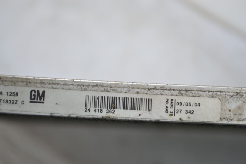 фото №7, Радиатор кондиционера vectra c signum 1.8 z18xe