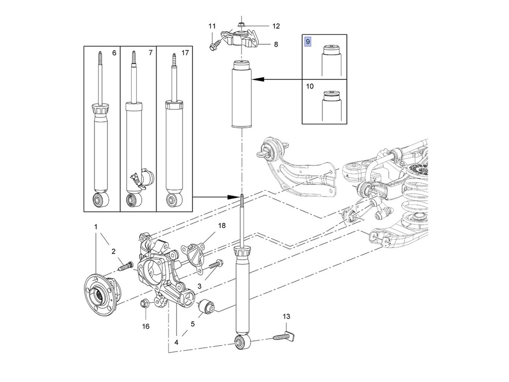фото №4, Захист відбійники амортизатора заднього opel insignia a